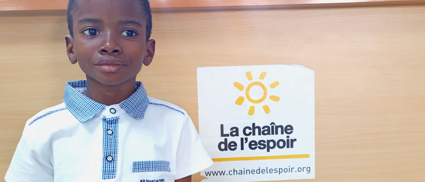 Cédric, the first child to undergo open-heart surgery in Burkina Faso