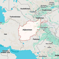 Carte de l'Afghanistan