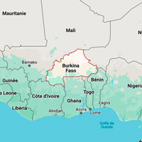 Carte du Burkina Faso