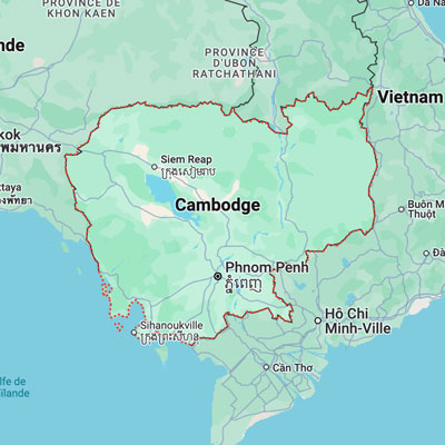 Carte pays Cambodge