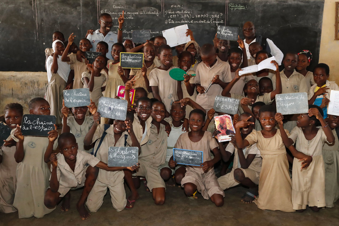 Élèves à l'école d'Adjalé au Togo