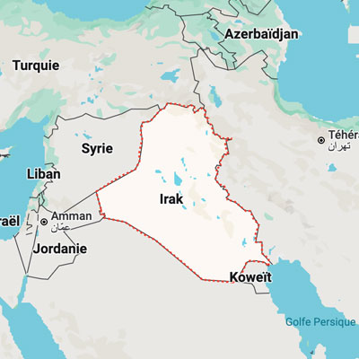 Carte pays Irak