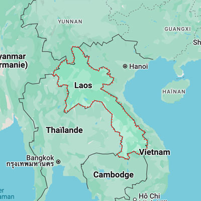 Carte pays Laos