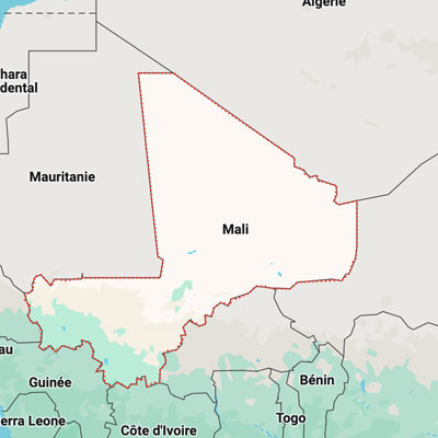 Carte pays Mali