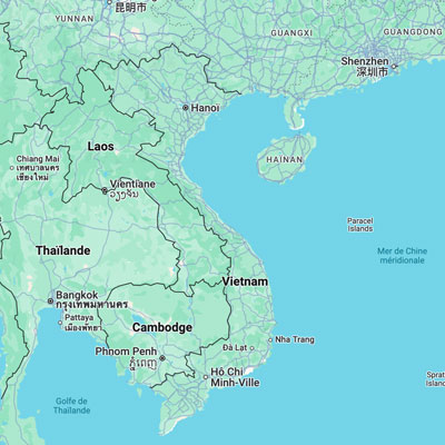 Carte pays Vietnam